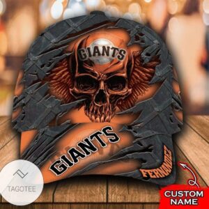 Personalized Mlb San Francisco Giants 3D Skull Hat Cap