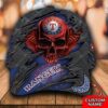 Personalized Mlb Texas Rangers 3D Skull Custom Name Cap