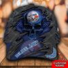 Personalized Mlb Toronto Blue Jays 3D Skull Custom Name Cap