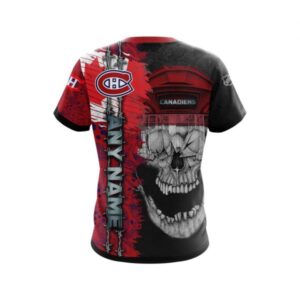 Personalized Montreal Canadiens Skull Concept 3D Shirt Hoodie