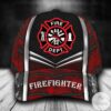 Personalized Name Firefighter Cap