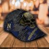 Personalized Navy Midshipmen Skull Cap Hat