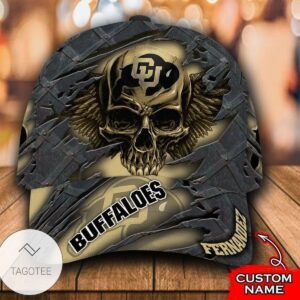 Personalized Ncaa D3 Colorado Buffaloes 3D Skull Hat Cap