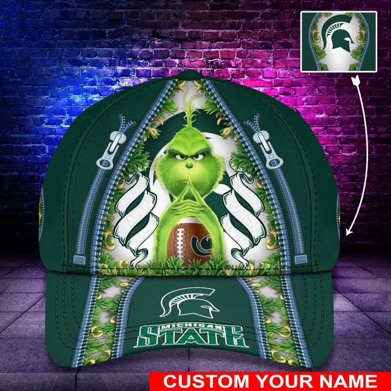 Personalized-Ncaa-Michigan-State-Spartans-The-Grinch-Cap-1