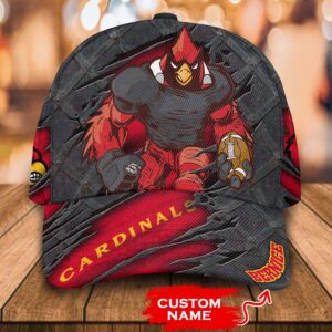 Personalized Ncaa1 Louisville Cardinals 3D Mascost Custom Name Cap