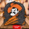 Personalized Ncaa1 Oklahoma State Cowboys 3D Mascost Custom Name Cap