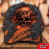 Personalized Ncaa1 Oklahoma State Cowboys 3D Skull Custom Name Cap