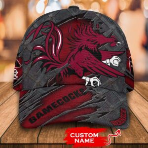 Personalized Ncaa1 South Carolina Gamecocks 3D Mascost Custom Name Cap