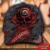 Personalized Ncaa1 South Carolina Gamecocks 3D Skull Custom Name Cap