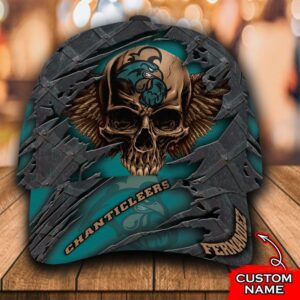 Personalized Ncaa3 Coastal Carolina Chanticleers 3D Skull Custom Name Cap