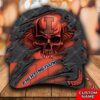 Personalized Ncaa3 Illinois Fighting Illini 3D Skull Custom Name Cap