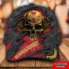 Personalized Ncaa3 Iowa State Cyclones 3D Skull Custom Name Cap