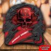 Personalized Ncaa3 Rutgers Scarlet Knights 3D Skull Custom Name Cap