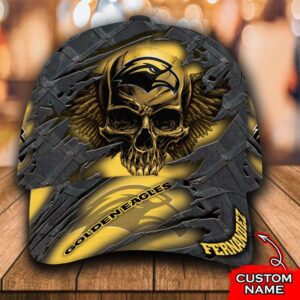 Personalized Ncaa3 Southern Miss Golden Eagles 3D Skull Custom Name Cap