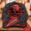 Personalized Ncaa3 Texas Tech Red Raiders 3D Skull Custom Name Cap