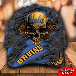 Personalized Ncaa3 Ucla Bruins 3D Skull Custom Name Cap