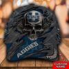 Personalized Ncaa3 Utah State Aggies 3D Skull Custom Name Cap