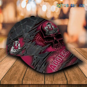 Personalized New Mexico State Aggies 3D Skull Cap Hat