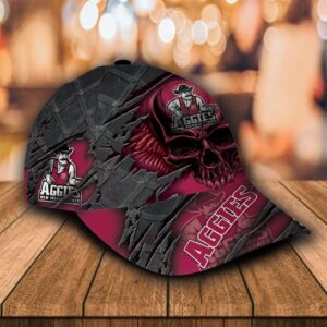 Personalized New Mexico State Aggies Skull Custom Cap