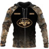 Personalized New York Jets Nfl Hunting Camo Custom 3D Shirt Hoodie