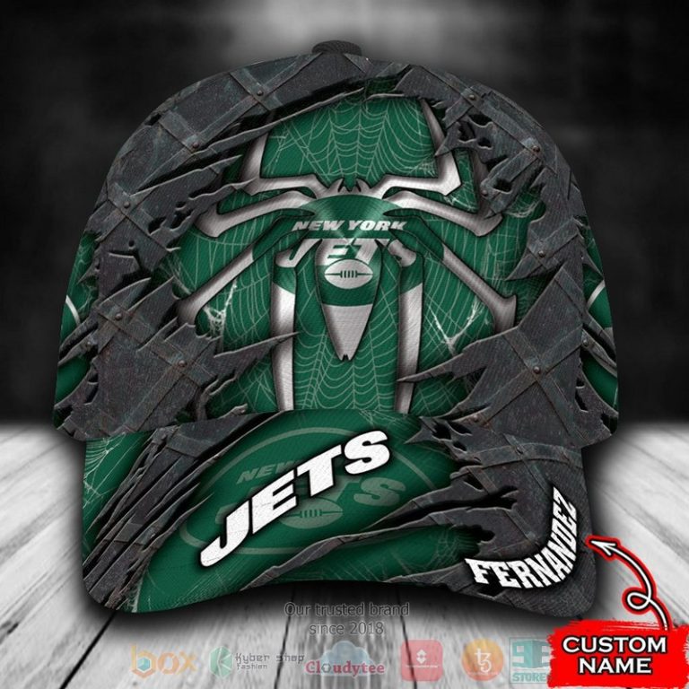 Personalized-New-York-Jets-Spider-Man-Nfl-Custom-Name-Cap-1