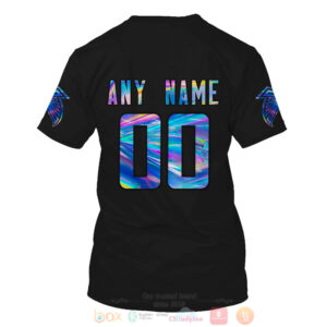 Personalized Nfl Atlanta Falcons Black Hologram Color 3D Hoodie Shirt