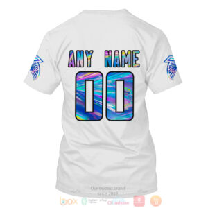 Personalized Nfl Atlanta Falcons White Hologram Color 3D Hoodie Shirt