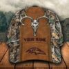 Personalized Nfl Baltimore Ravens Hunting Custom Name Cap