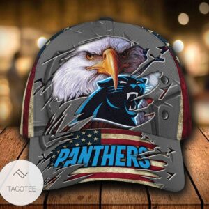 Personalized Nfl Carolina Panthers 3D Eagle Hat Cap