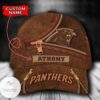 Personalized Nfl Carolina Panthers Leather Zipper Print Hat Cap