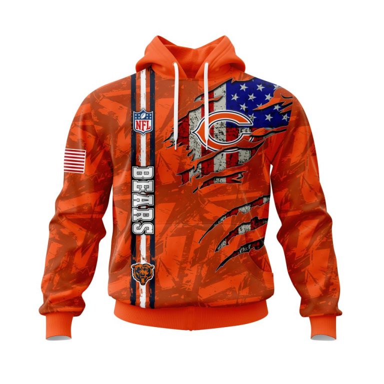 Personalized-Nfl-Chicago-Bears-American-Flag-3D-Shirt-Hoodie-1