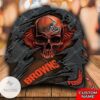 Personalized Nfl Cleveland Browns Skull Hat Cap