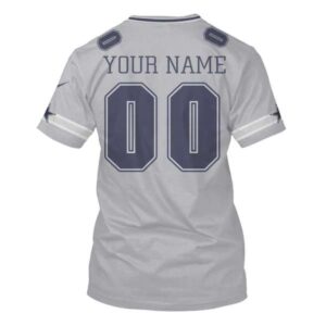 Personalized Nfl Dallas Cowboys Grey 3D Shirt Hoodie