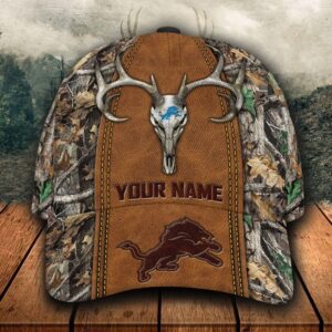 Personalized Nfl Detroit Lions Hunting Custom Name Cap