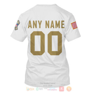 Personalized Nfl Detroit Lions Salute To Service White 3D Hoodie Shirt