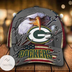 Personalized Nfl Green Bay Packers 3D Eagle Hat Cap