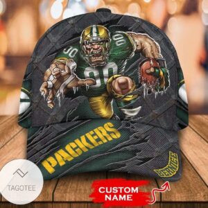 Personalized Nfl Green Bay Packers 3D Mascot Hat Cap