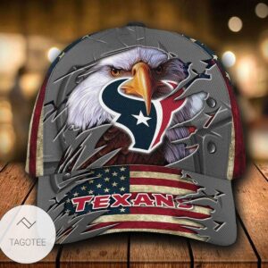 Personalized Nfl Houston Texans 3D Eagle Hat Cap