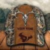 Personalized Nfl Houston Texans Hunting Custom Name Cap