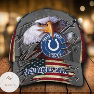 Personalized Nfl Indianapolis Colts 3D Eagle Hat Cap
