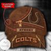 Personalized Nfl Indianapolis Colts Leather Zipper Print Hat Cap