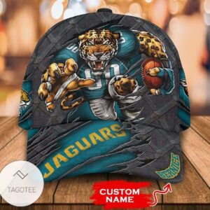 Personalized Nfl Jacksonville Jaguars 3D Mascot Hat Cap