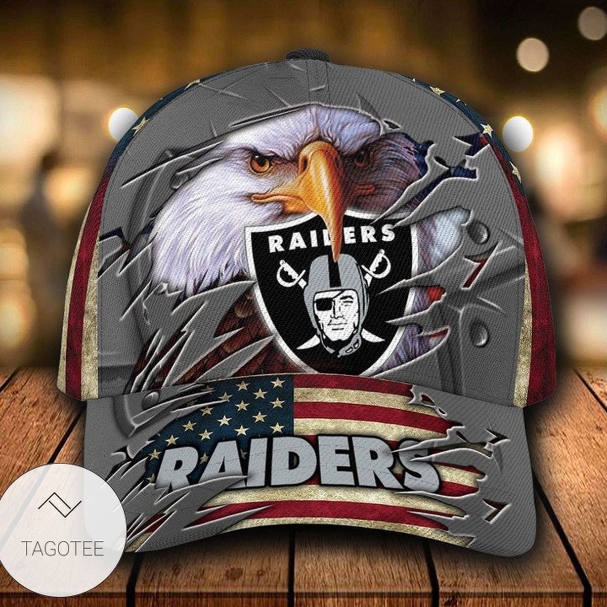 Personalized Nfl Las Vegas Raiders 3D Eagle Hat Cap Personalized Nfl Las Vegas Raiders 3D Eagle Hat Cap