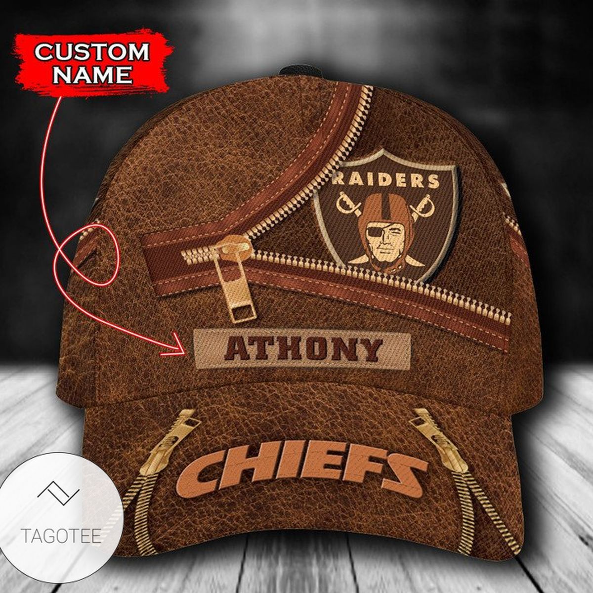Personalized Nfl Las Vegas Raiders Leather Zipper Print Hat Cap Personalized Nfl Las Vegas Raiders Leather Zipper Print Hat Cap