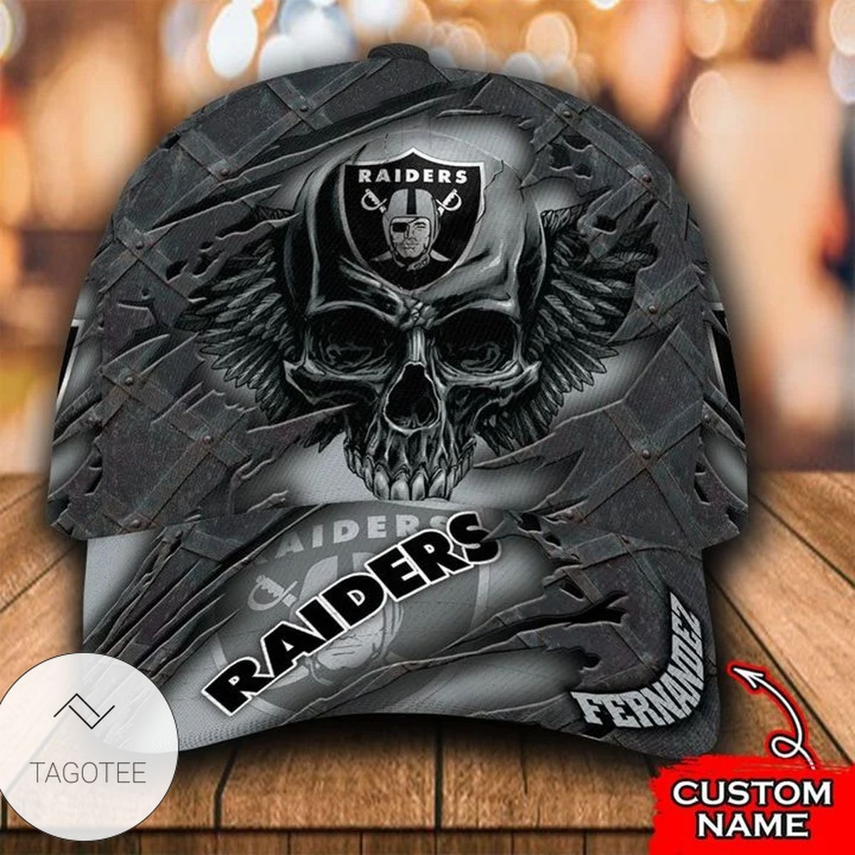 Personalized Nfl Las Vegas Raiders Skull Hat Cap Personalized Nfl Las Vegas Raiders Skull Hat Cap