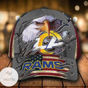 Personalized Nfl Los Angeles Rams 3D Eagle Hat Cap