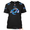 Personalized Nfl Los Angeles Rams Football Team Black Hologram Color 3D Hoodie Shirt