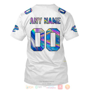 Personalized Nfl Los Angeles Rams White Hologram Color 3D Hoodie Shirt