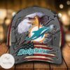 Personalized Nfl Miami Dolphins 3D Eagle Hat Cap