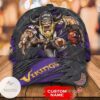 Personalized Nfl Minnesota Vikings 3D Mascot Hat Cap